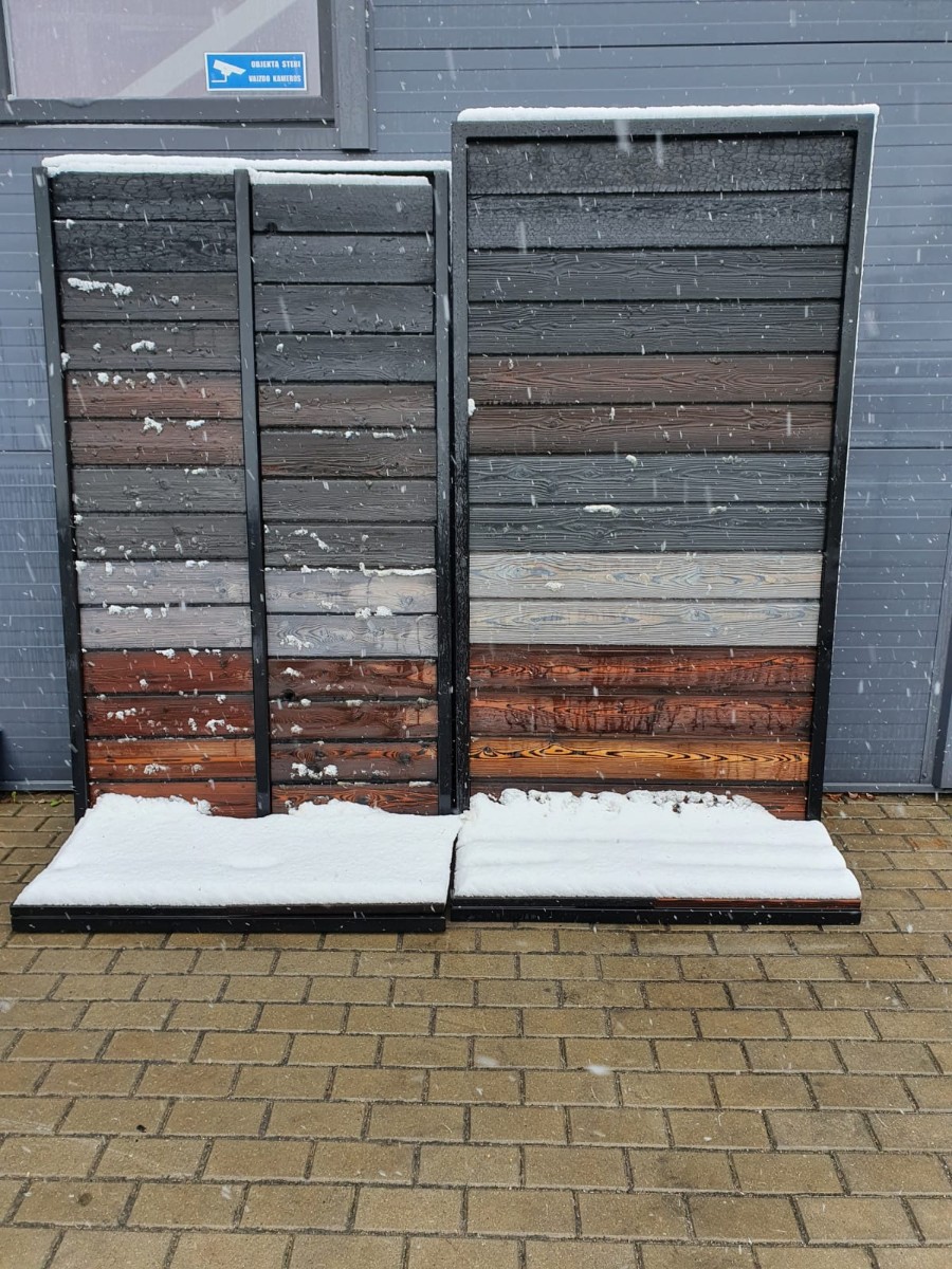 Charred wood durability in bad weather