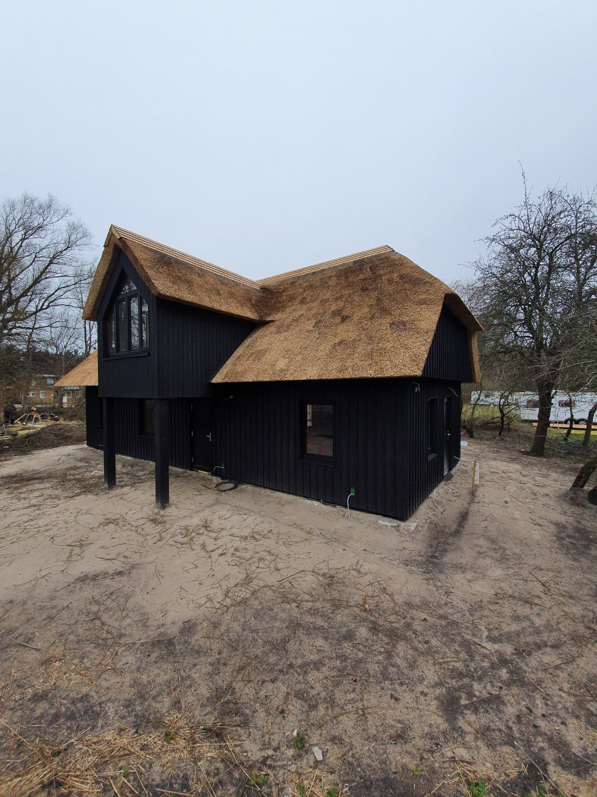 Burnt wood house project