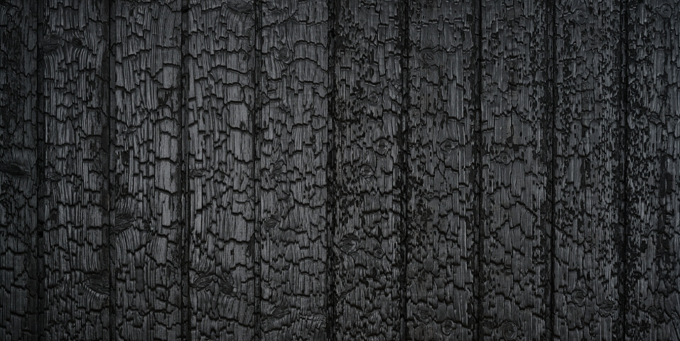 Yakisugi deep char black boards